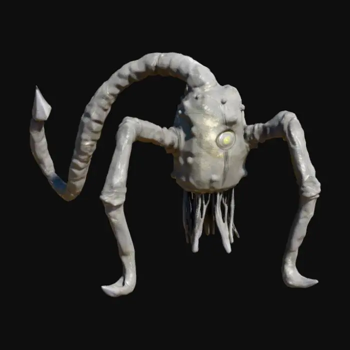 3D model for Mechanical Tentacle Creature