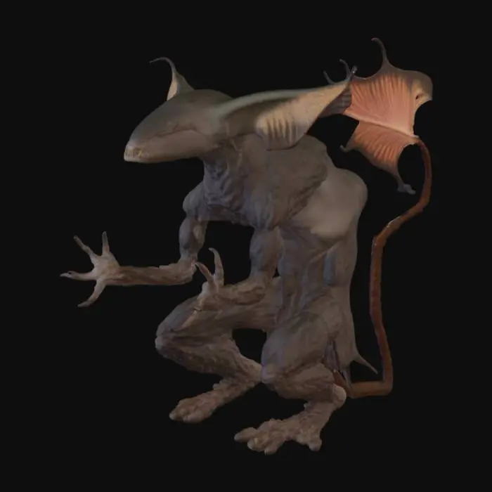 3D model for Nightwing Creature