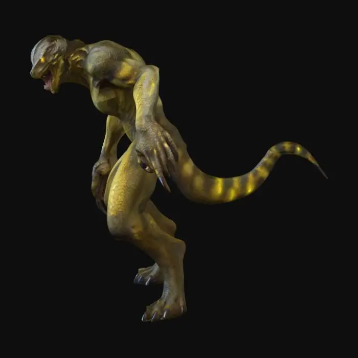 3D model for Lizard Creature