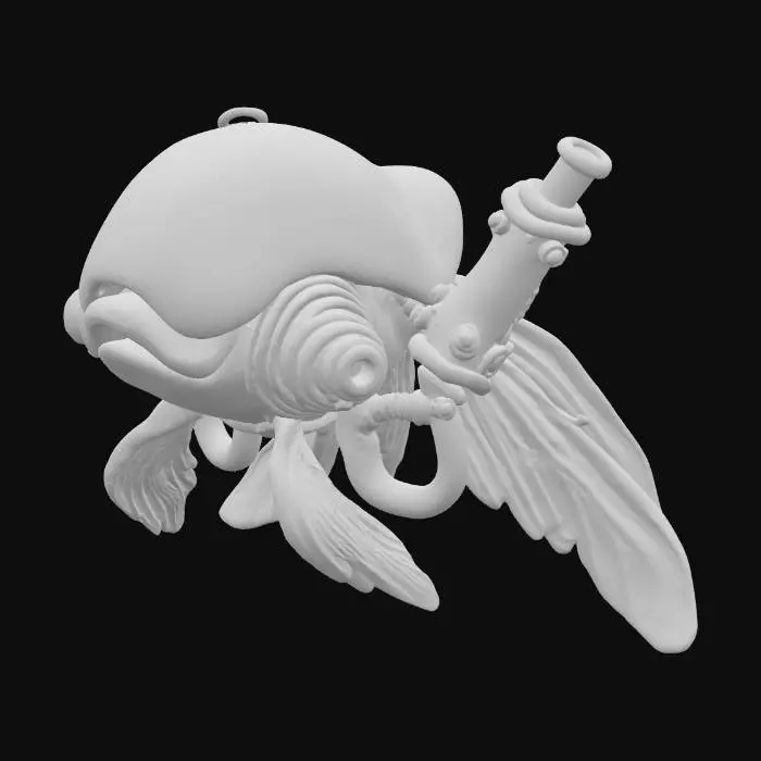 3D model for Steampunk Goldfish Drone