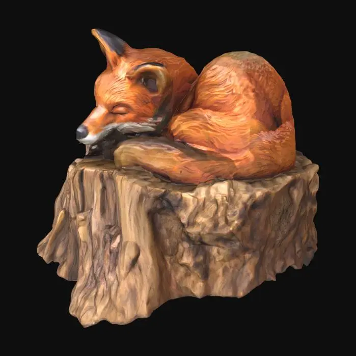 3D model for Resting Fox