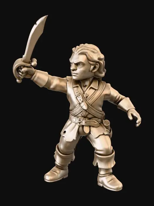 3D model for Young Adventurer Miniature