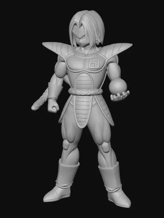 3D model for Blue Saiyan with Ember Orb