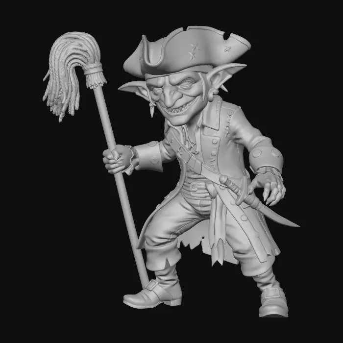 3D model for Goblin Swashbuckler
