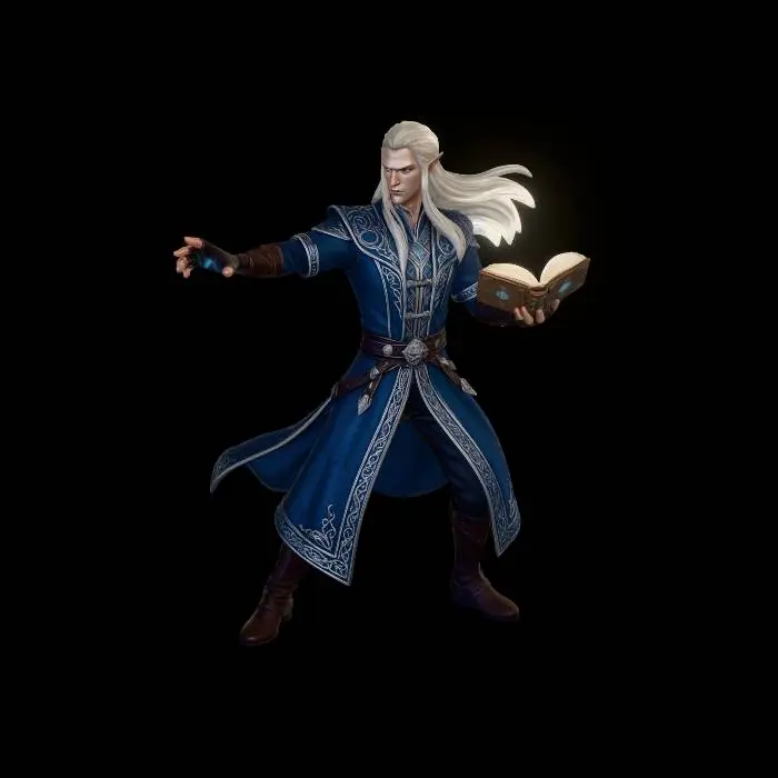 3D model for Azure Arcanist - Wyrdwood Creations