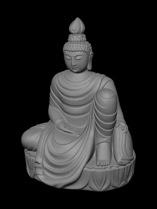 3D model for Seated Buddha in Meditation