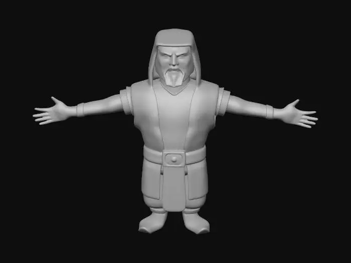 3D model for Wizard Character