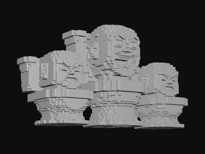 3D model for Toilet Trio Emotions