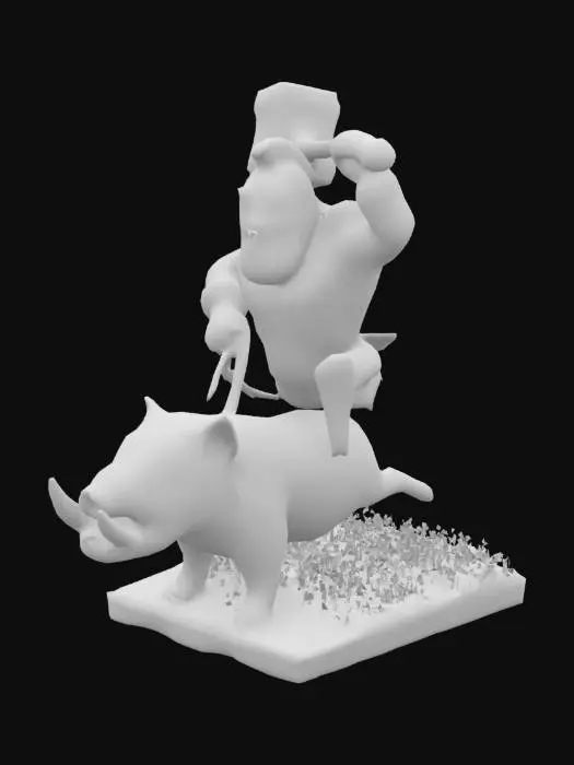 3D model for Hog Rider on Pig