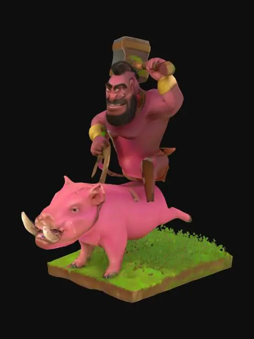 3D model for Hog Rider on Pig