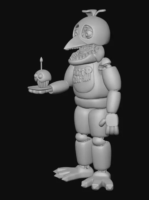 3D model for Chica with Cupcake