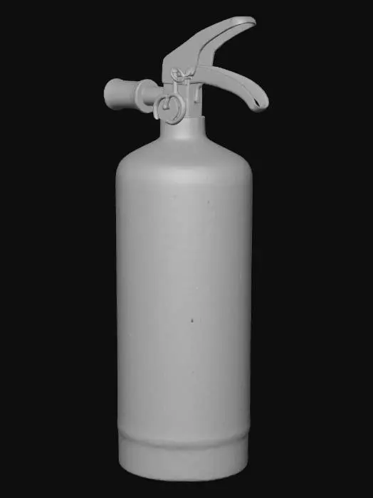 3D model for A red fire extinguisher