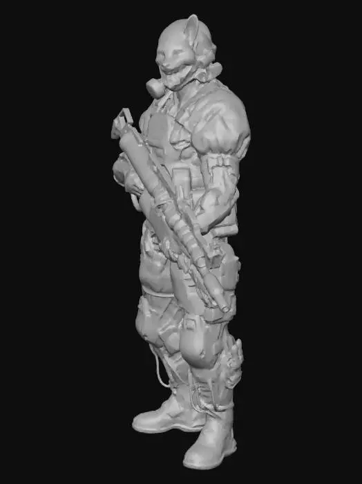3D model for Cybernetic Bunny Soldier