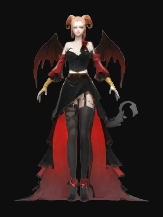 3D model for Demonic Elegance