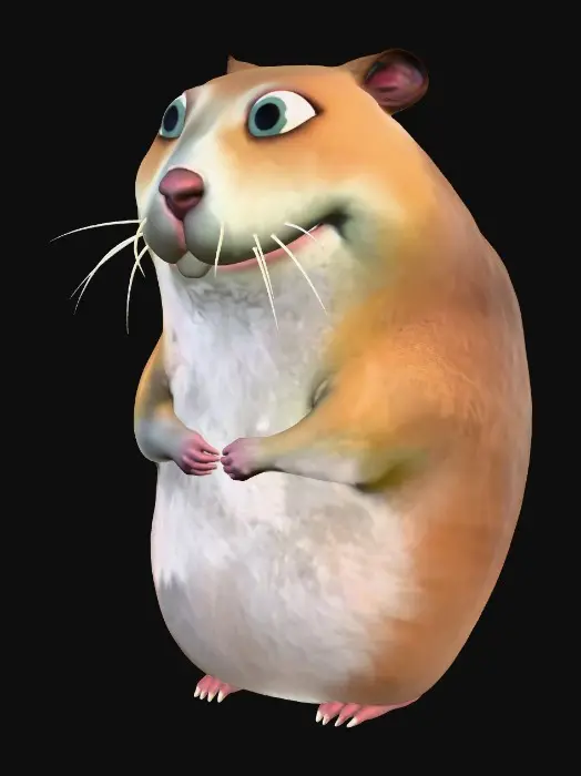 3D model for Smiling Hamster