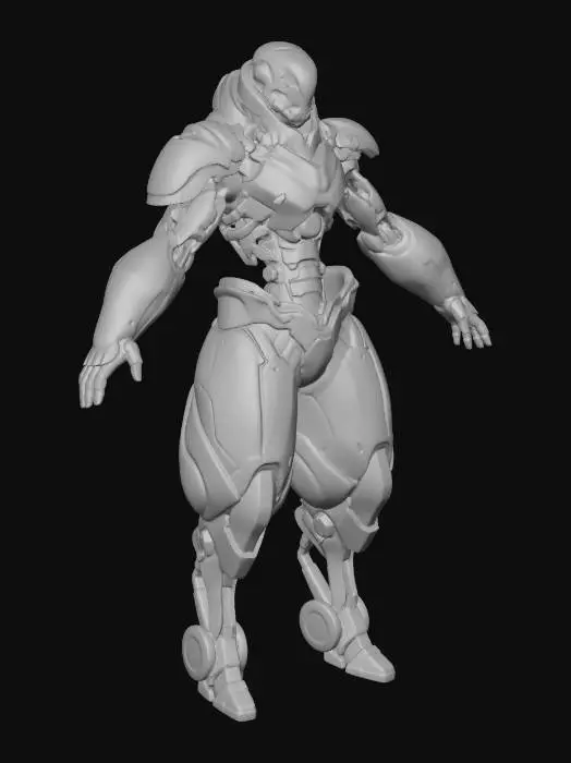 3D model for Cyber Exosuit Warrior