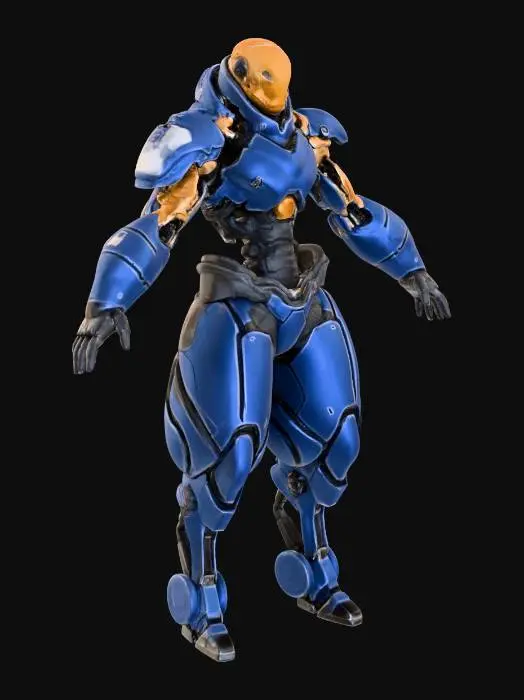 3D model for Cyber Exosuit Warrior