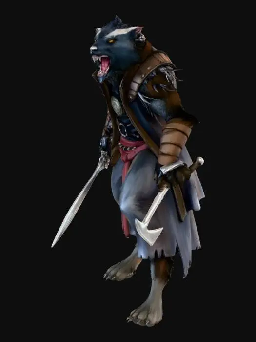 3D model for Wolfblade Warrior