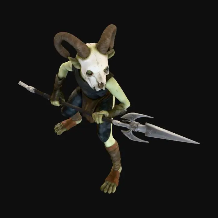 3D model for Skull Warrior