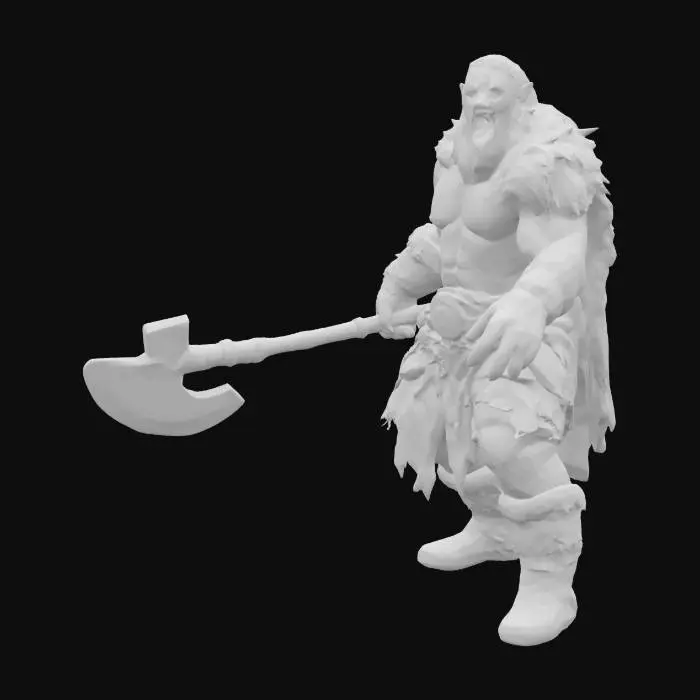 3D model for Raging Orc Warrior