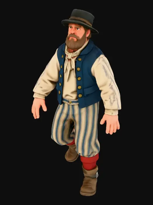 3D model for Dockside Sailor