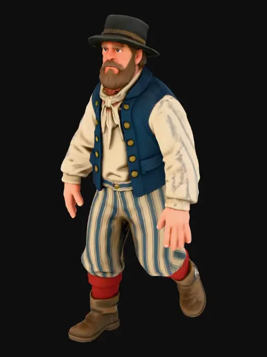 3D model for Dockside Sailor