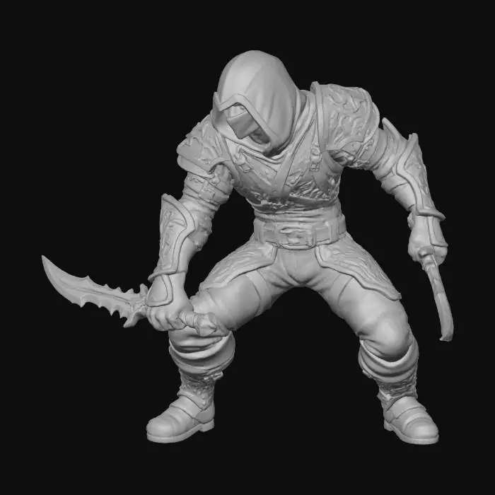 3D model for World of warcraft human  rogue