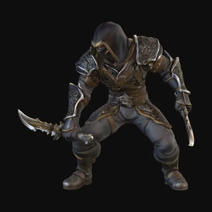 3D model for World of warcraft human  rogue