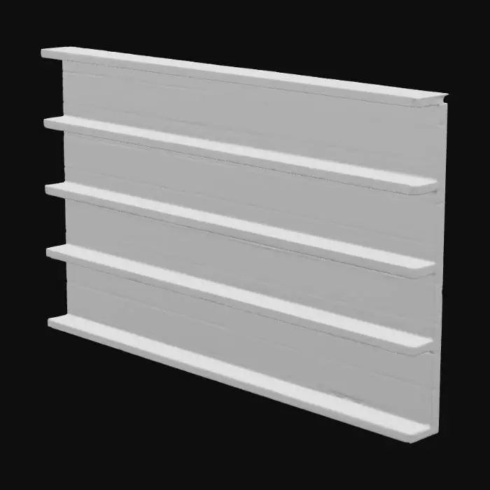 3D model for Empty Aisle Shelves