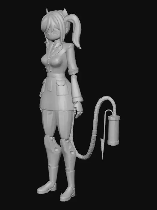 3D model for Steampunk Cyborg Nurse