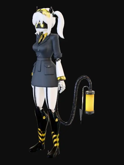 3D model for Steampunk Cyborg Nurse