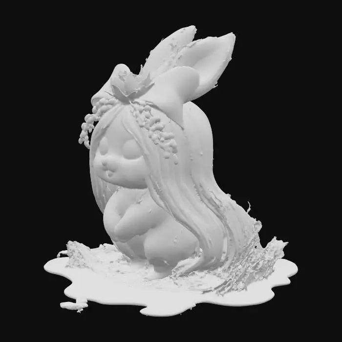 3D model for Water Bunny Blossom