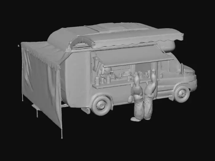 3D model for Food Truck Plaza