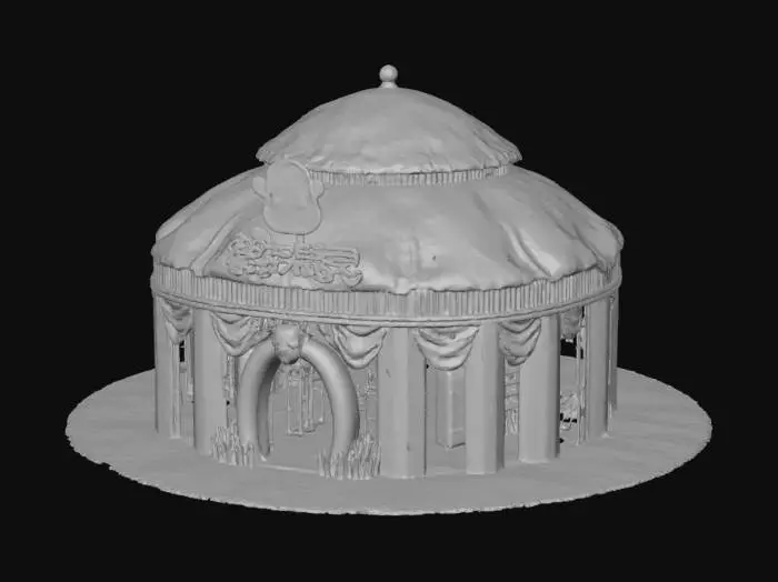 3D model for Cow-Themed Pavilion in Mall