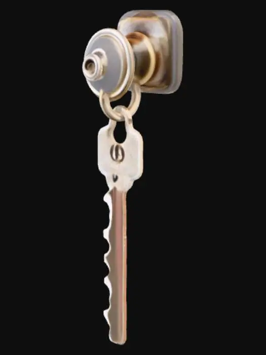 3D model for Key in Lock