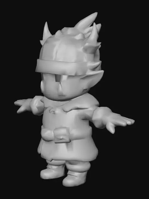 3D model for Frost Orc Character