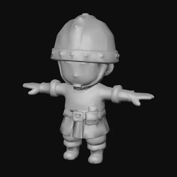 3D model for Human Knight Model