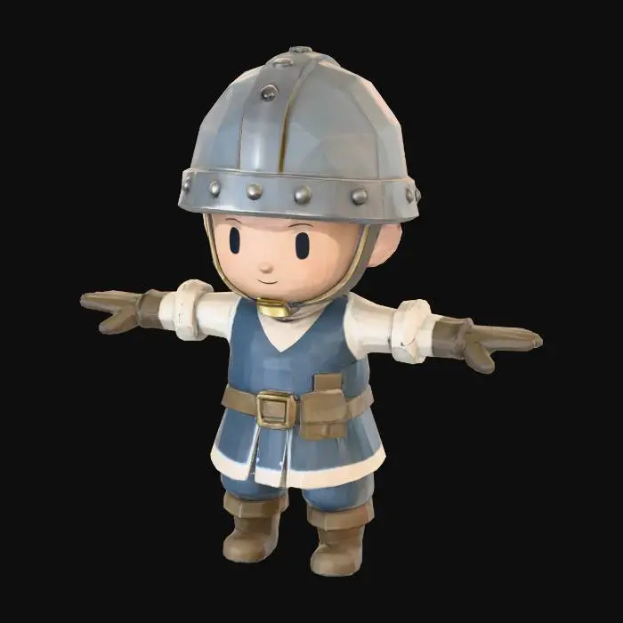 3D model for Human Knight Model