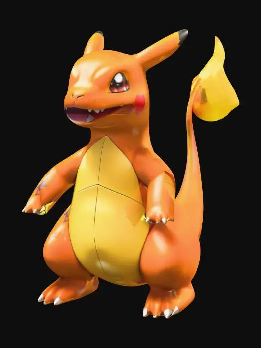 3D model for Покемон чармандер с пикачу скрещённый