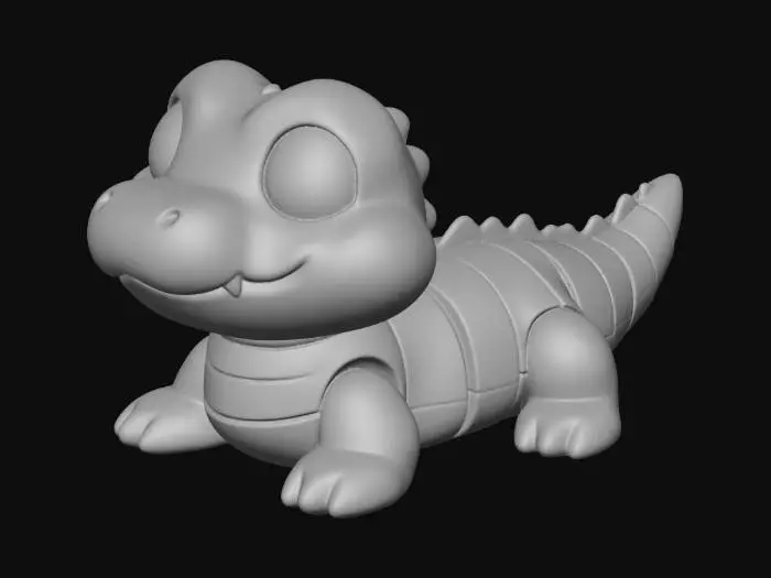 3D model for Cuddly Croc