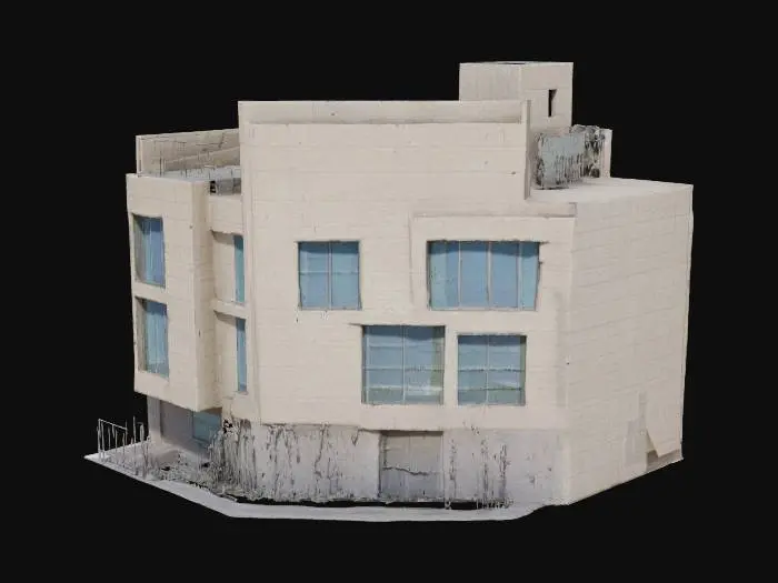 3D model for Modern Corner Building