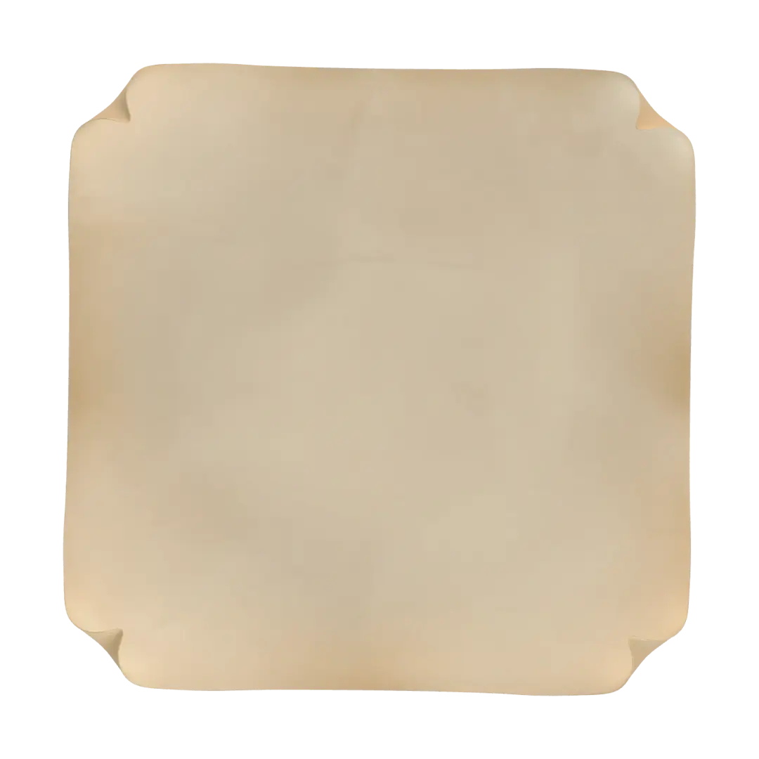 I want a yellow old blank sticky note, just the sheet 3D model, vytvořený pomocí AI