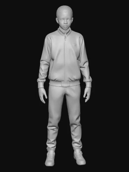 3D model for Boy in Pink Monogram Tracksuit