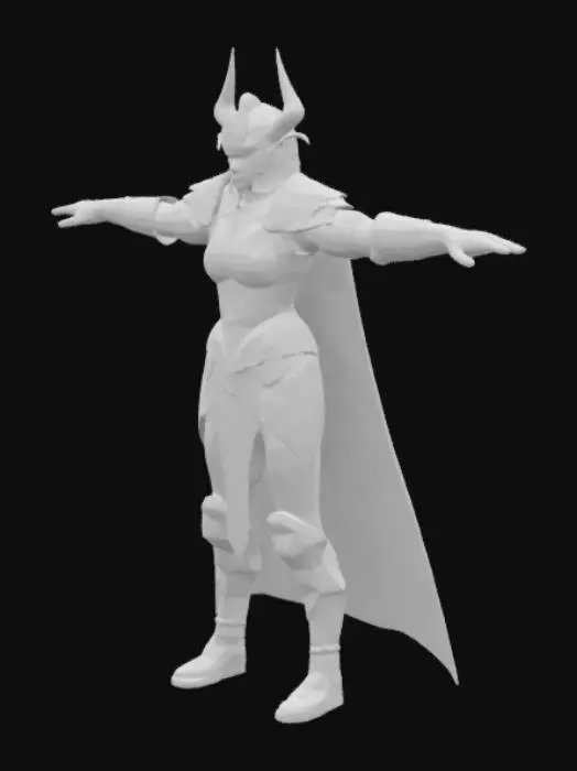 3D model for extremely detailed, dark fantasy extreme humanoid Paladin , dark celestial plate Armor, with glowing  details, templar helmet and with glowing goldeb eyes, high resolution texture, epic stance, no weapons, no cloth, t pose