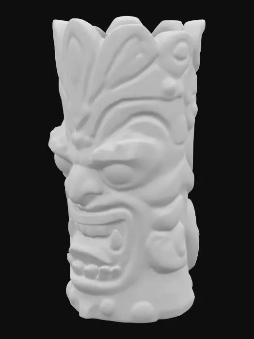 3D model for totem tiki alto nívelde detalhes, textura em madeira, variados modelos 