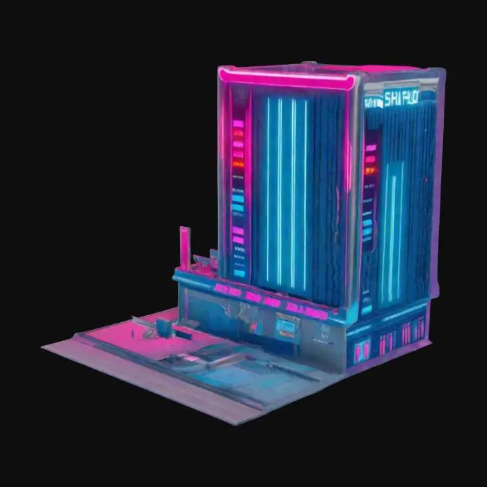 3D model for Neon city corner building extraction