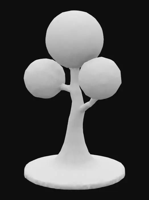 3D model for Low-Poly Stylized Tree Model 
Parts Used:
Trunk: 1 Cylinder (brown)
Leaves: 3-4 Spheres or MeshSpheres (green)
