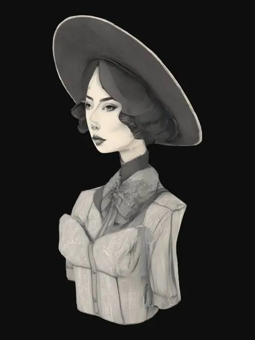 3D model for Elegance in Ink