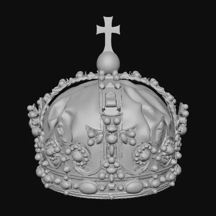 3D model for Pearl-Encrusted Royal Crown