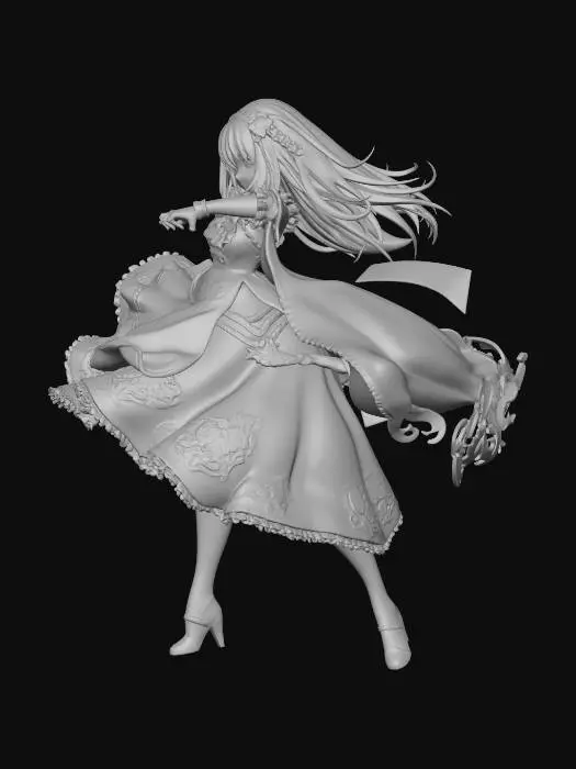 3D model for Anime Warrior Princess